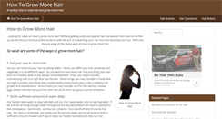 Desktop Screenshot of howtogrow-morehair.com