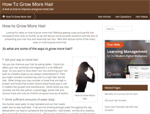 Tablet Screenshot of howtogrow-morehair.com